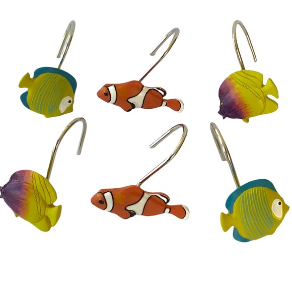 Water Color “Acqua” Popular Bath Bath Tropical Fish Shower Hook Set